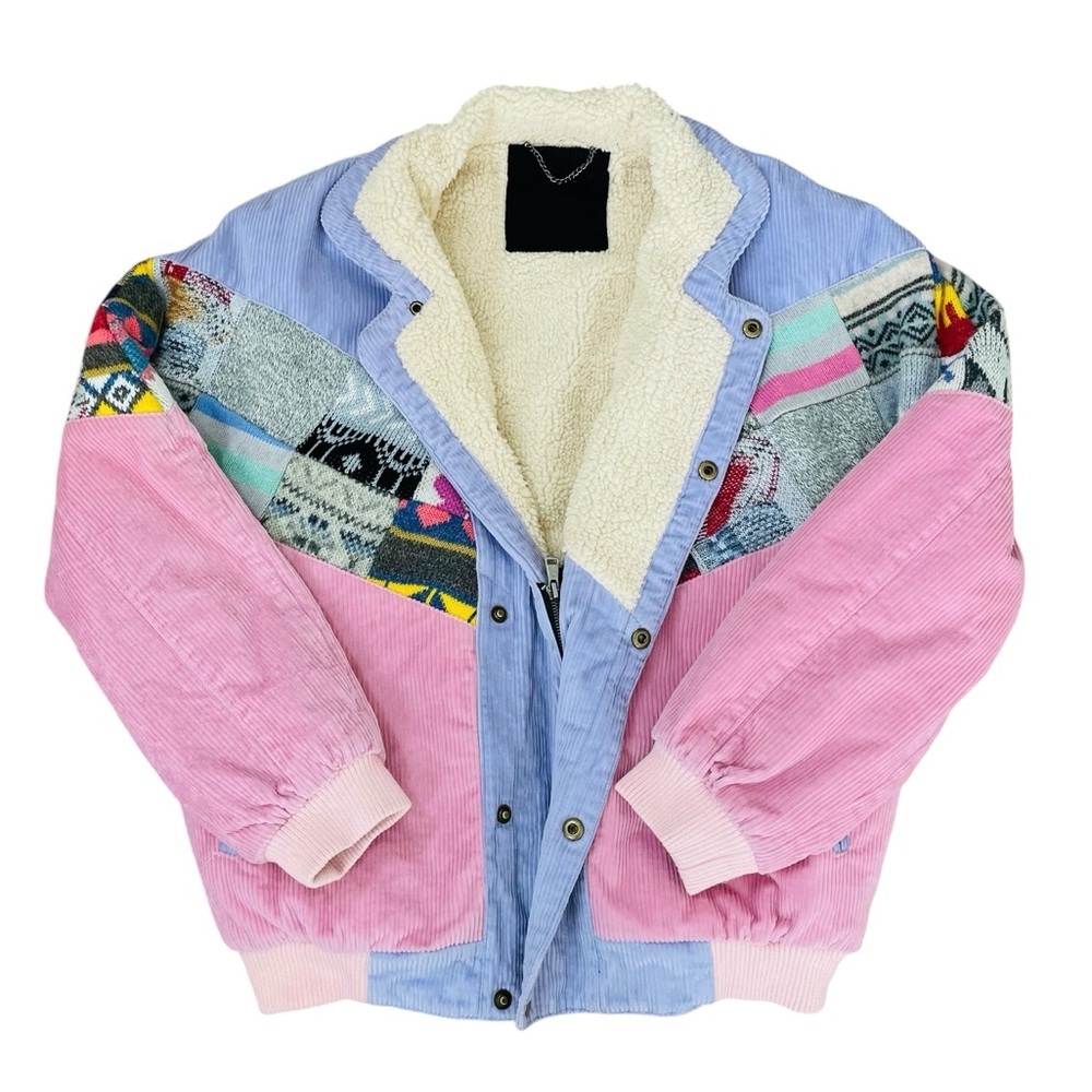 Rarework Studio Sherpa Aztec Bomber Jacket - Picture 6 of 12